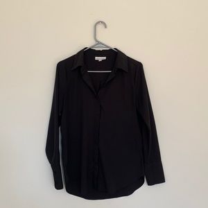 Prologue Black Button Down Shirt Long Sleeves